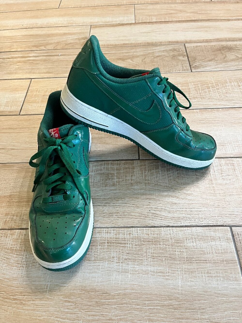Mens Nike Air Force 1 Low '07 Gorge Green Sneakers 315122-301 - 13